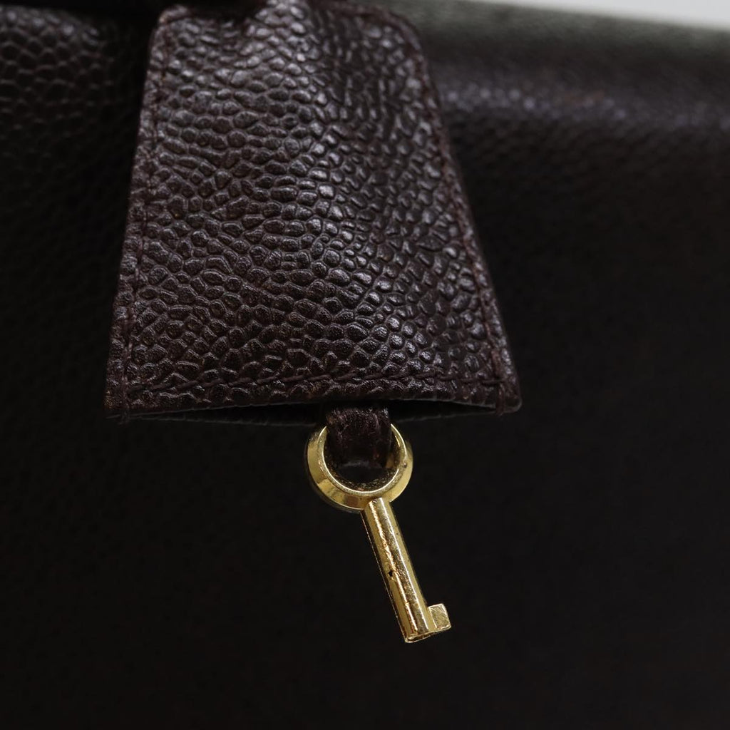 CHANEL Hand Bag Caviar Skin Black CC bs14972