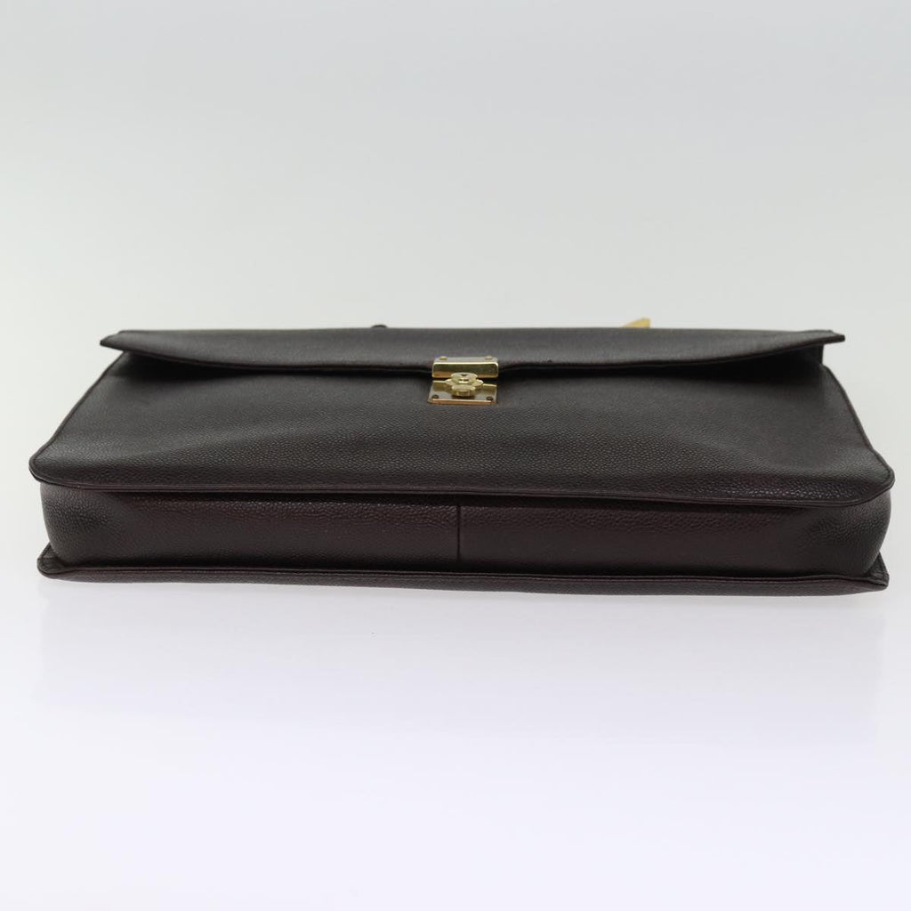 CHANEL Hand Bag Caviar Skin Black CC bs14972