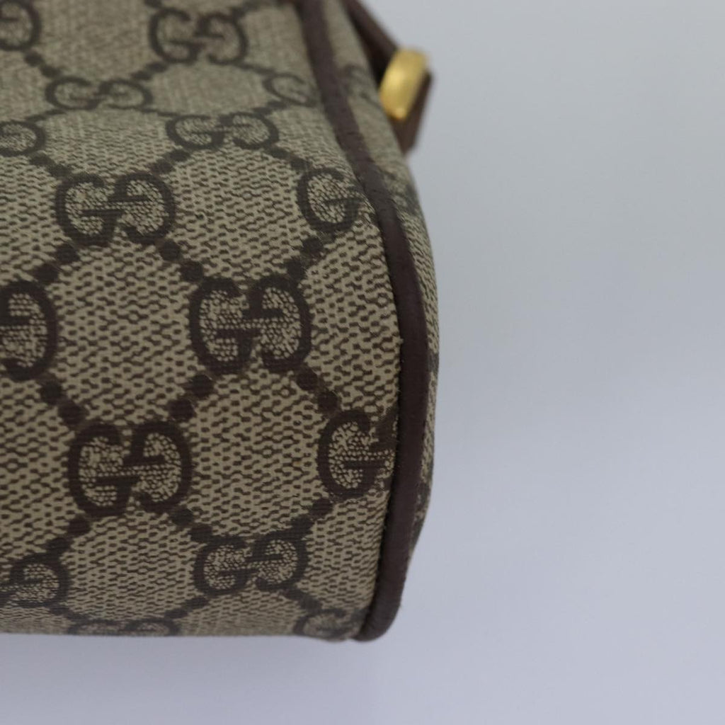 GUCCI GG Supreme Web Sherry Line Shoulder Bag PVC Beige 001 50 6655 bs14987