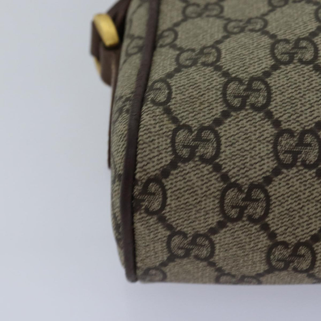 GUCCI GG Supreme Web Sherry Line Shoulder Bag PVC Beige 001 50 6655 bs14987