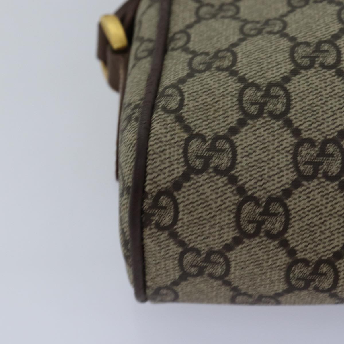 GUCCI GG Supreme Web Sherry Line Shoulder Bag PVC Beige 001 50 6655 bs14987