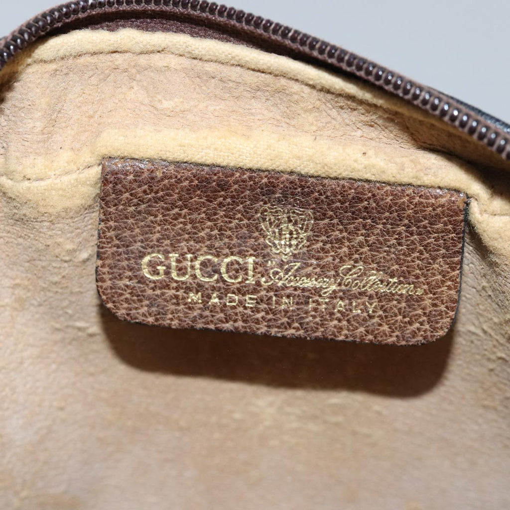 GUCCI GG Supreme Web Sherry Line Shoulder Bag PVC Beige 001 3654 5 bs15002