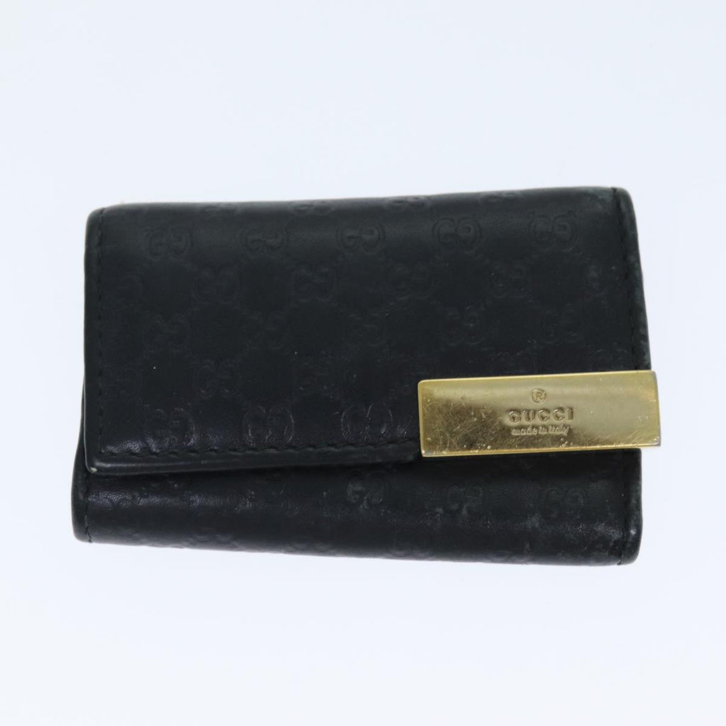 GUCCI GG Canvas Coin Purse Key Case Leather 5Set Beige Black bs15086