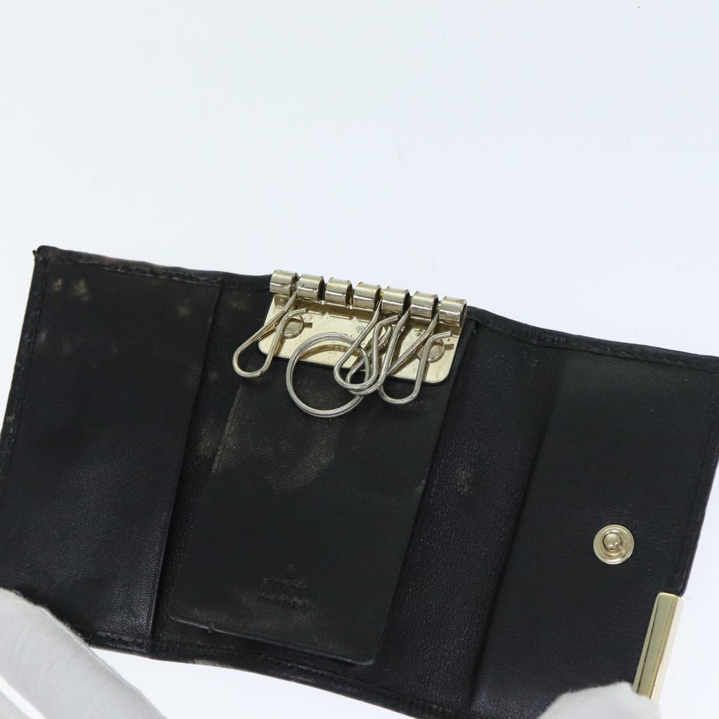 GUCCI GG Canvas Coin Purse Key Case Leather 5Set Beige Black bs15086