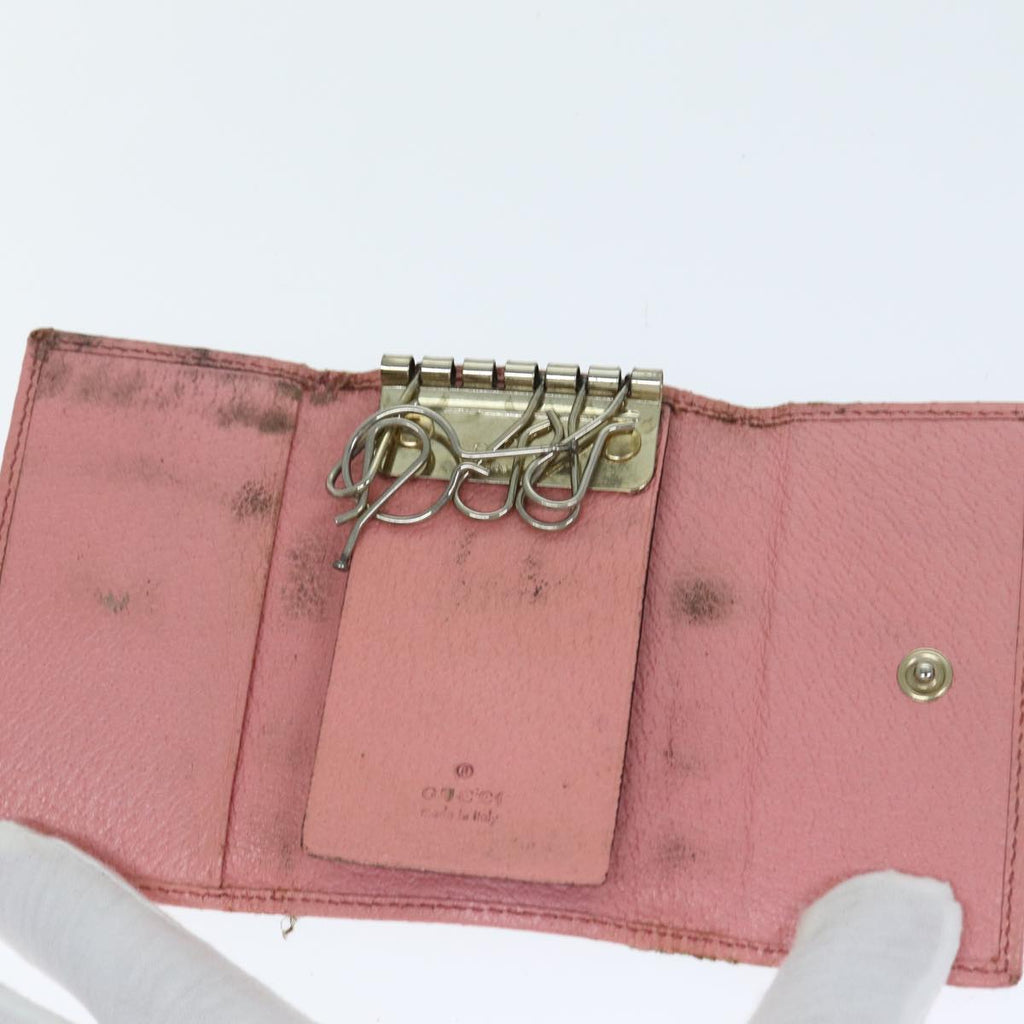GUCCI GG Canvas Coin Purse Key Case Leather 5Set Beige Black bs15086