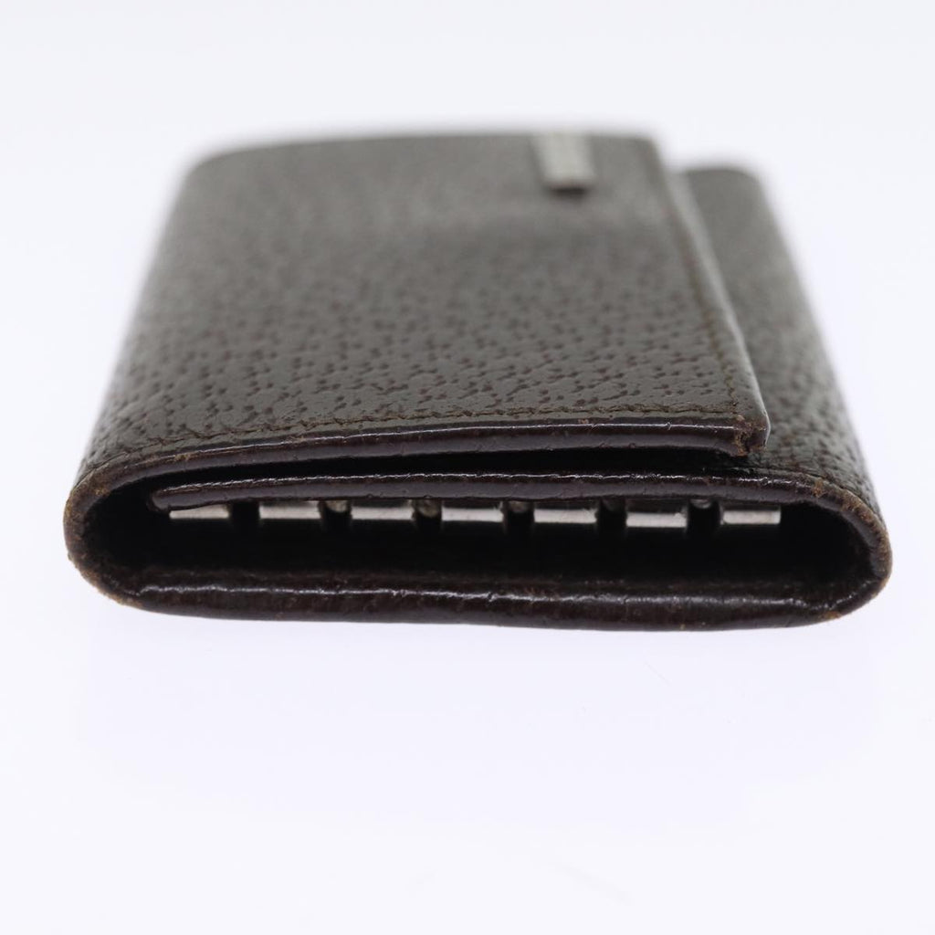 GUCCI Key Case Leather Brown bs15093