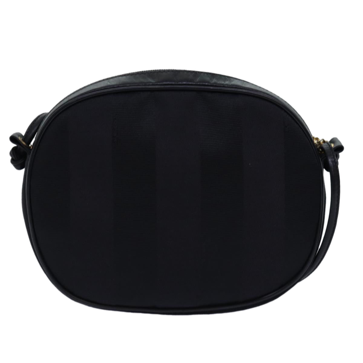 FENDI Pecan Canvas Shoulder Bag Black bs15112