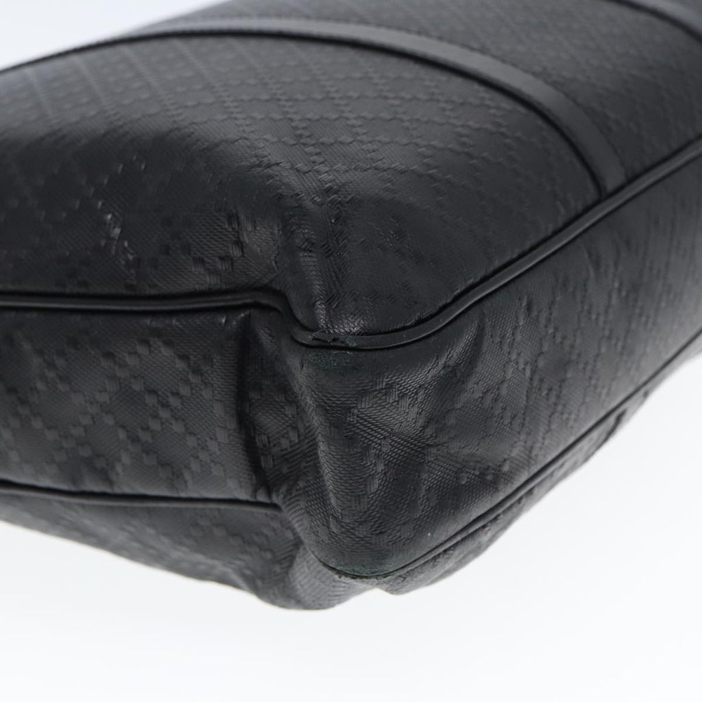GUCCI Diamante Hand Bag Leather Black 201480 bs15161