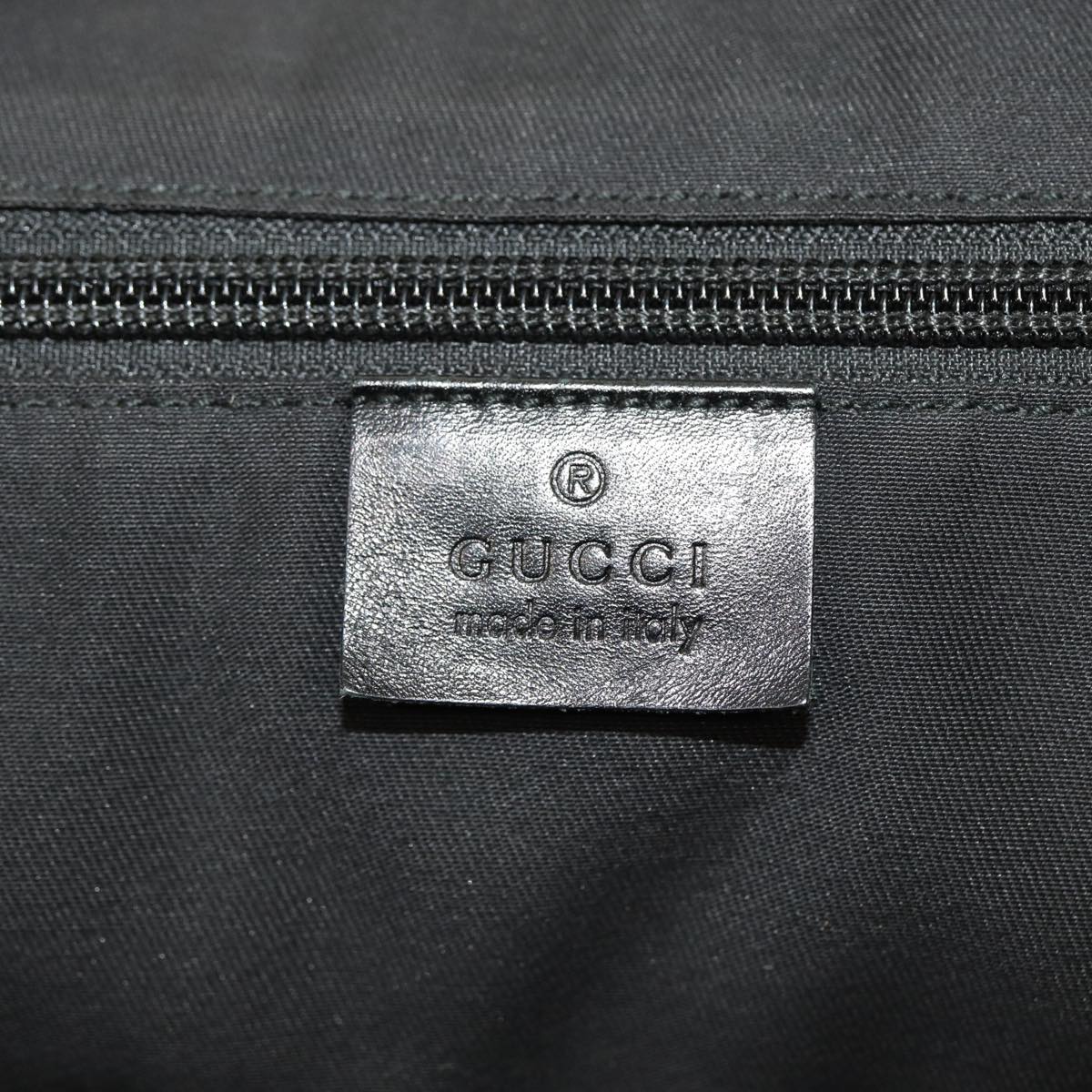 GUCCI Diamante Hand Bag Leather Black 201480 bs15161