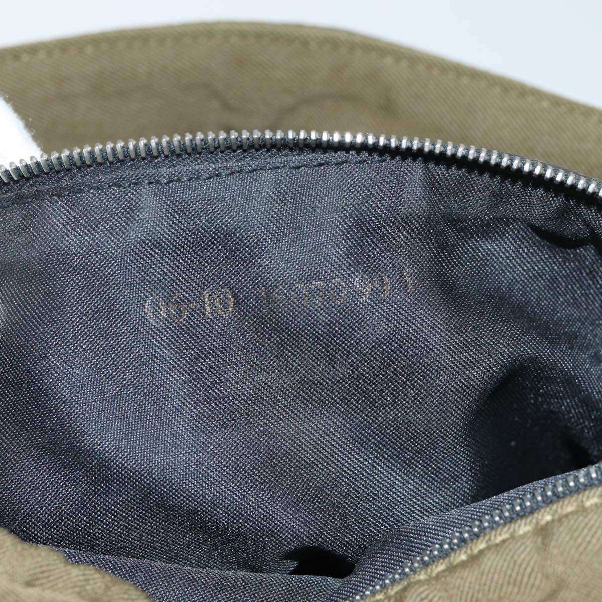 FENDI Shoulder Bag Canvas Khaki bs15175