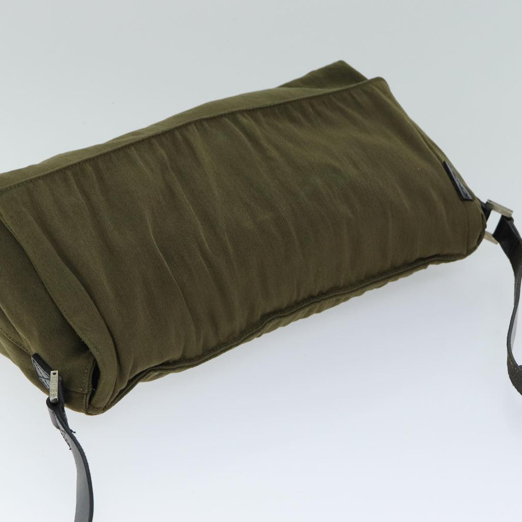 FENDI Shoulder Bag Canvas Khaki bs15175