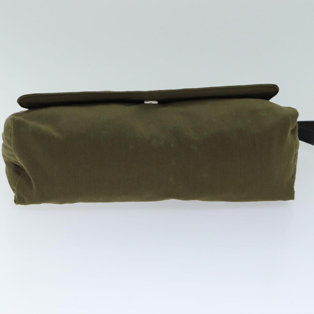 FENDI Shoulder Bag Canvas Khaki bs15175