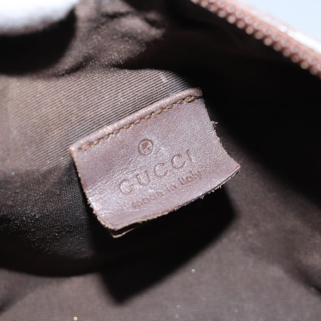 GUCCI GG Canvas Pouch Brown 039 1117 bs15211