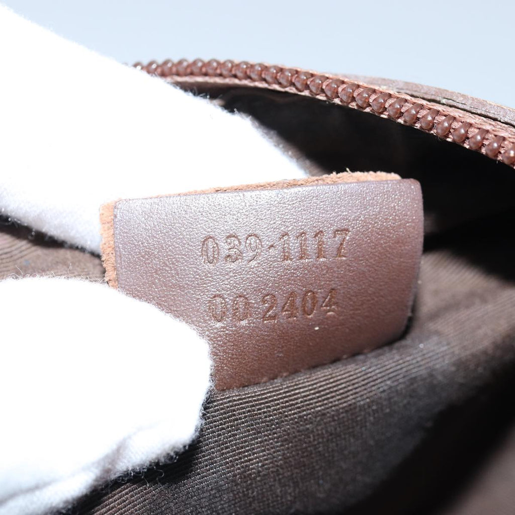 GUCCI GG Canvas Pouch Brown 039 1117 bs15211