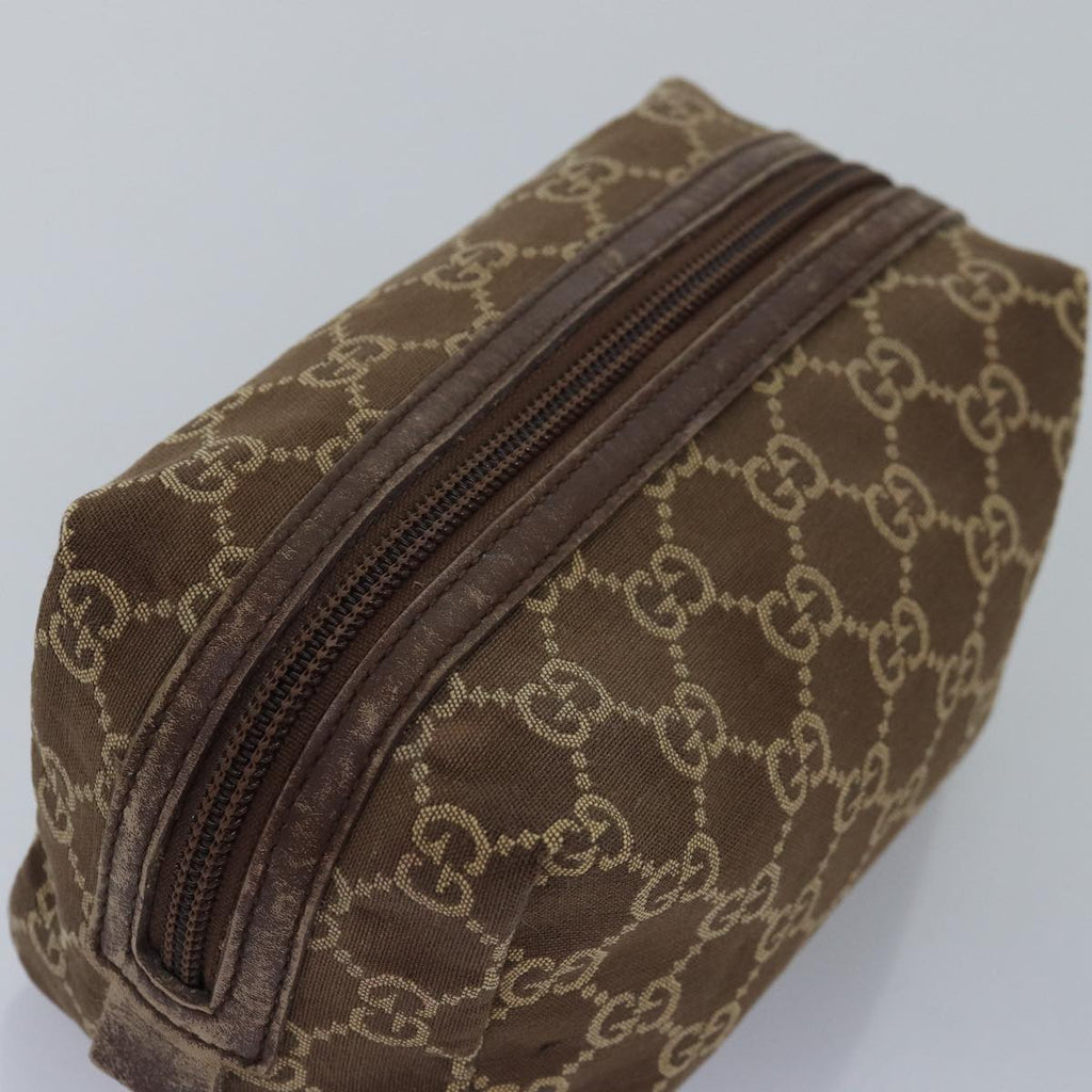 GUCCI GG Canvas Pouch Brown 039 1117 bs15211