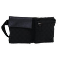 GUCCI GG Canvas Waist bag Black 28566 bs15213