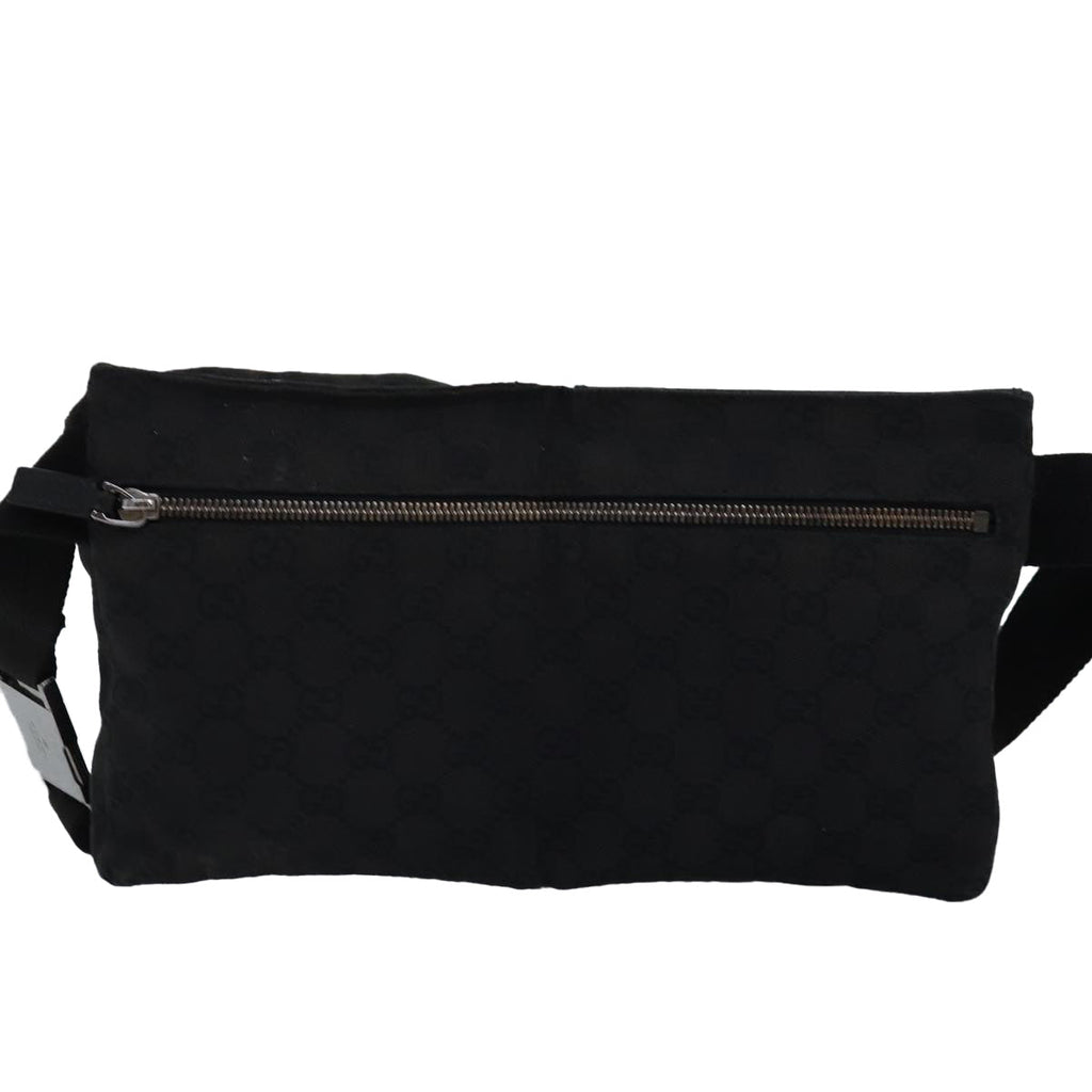 GUCCI GG Canvas Waist bag Black 28566 bs15213