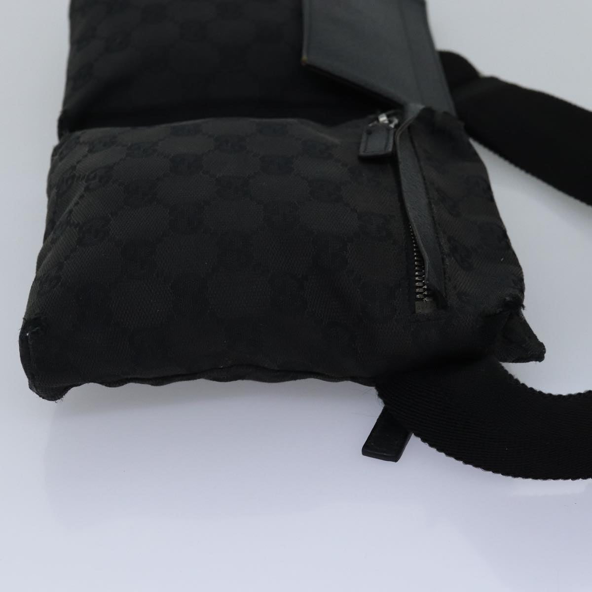 GUCCI GG Canvas Waist bag Black 28566 bs15213