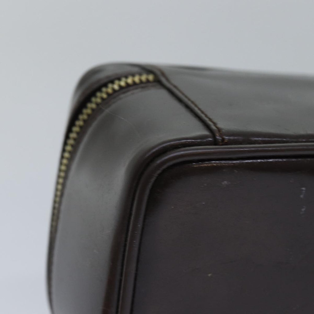 GUCCI Bamboo Pouch Leather Brown 032 1705 0151 bs15219