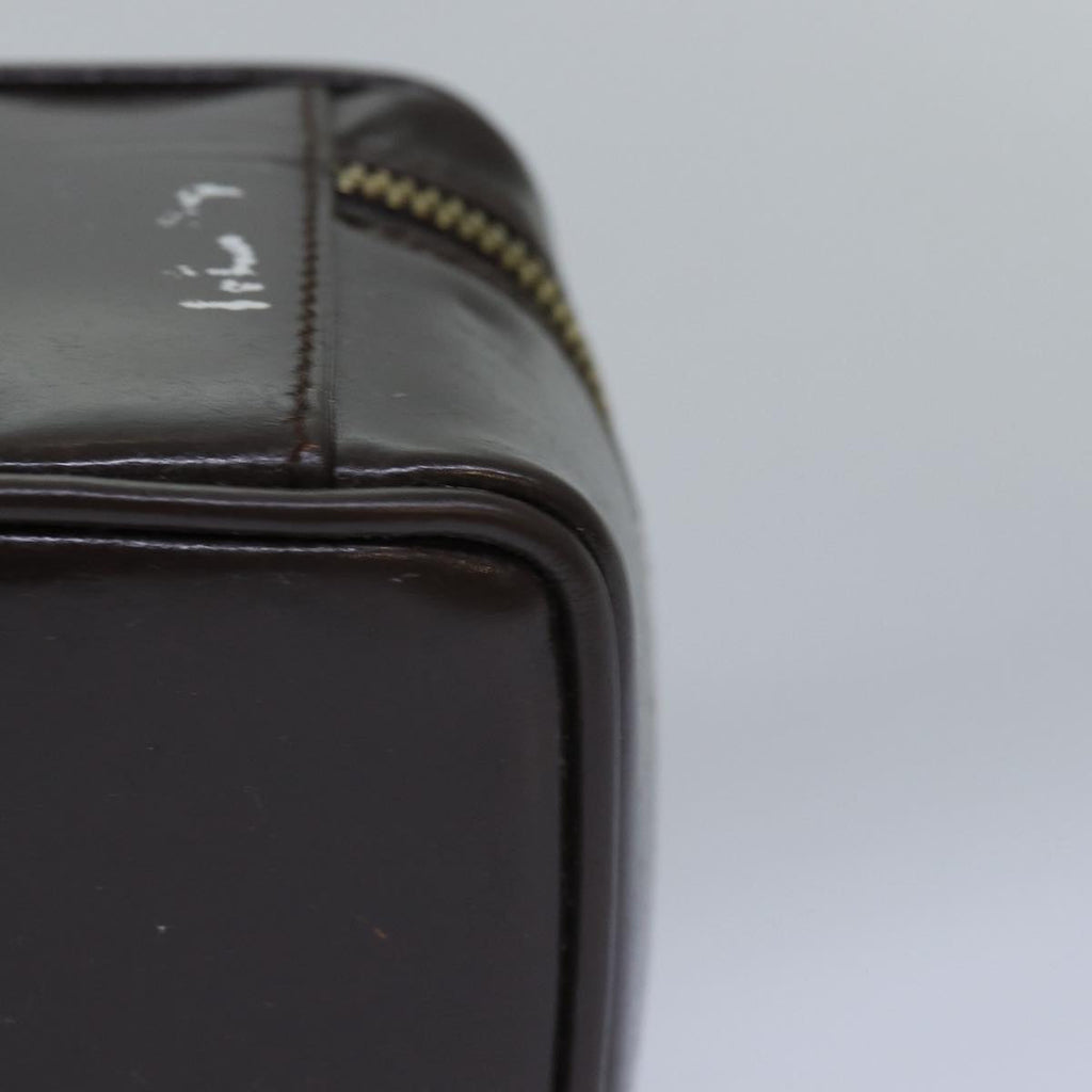 GUCCI Bamboo Pouch Leather Brown 032 1705 0151 bs15219