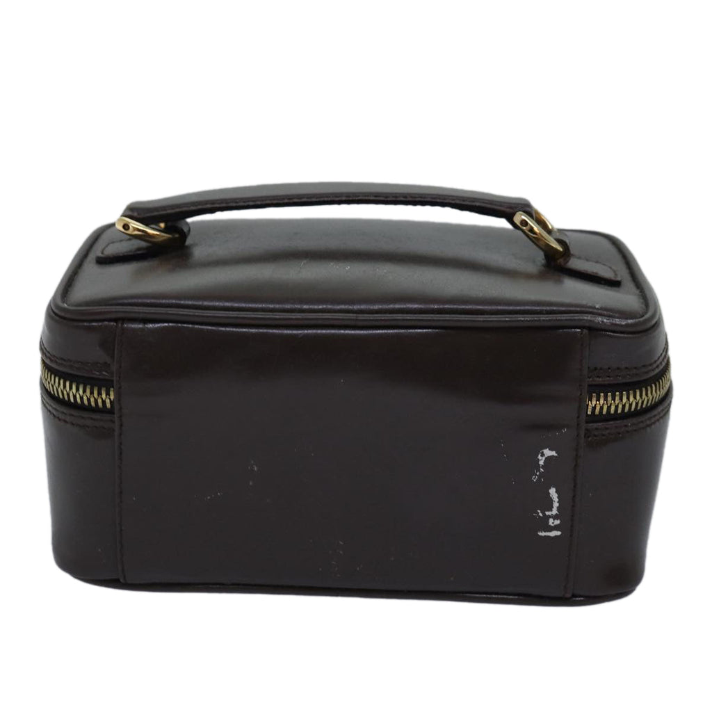 GUCCI Bamboo Pouch Leather Brown 032 1705 0151 bs15219