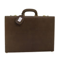 GUCCI Attache Case Hand Bag Leather Brown bs15226