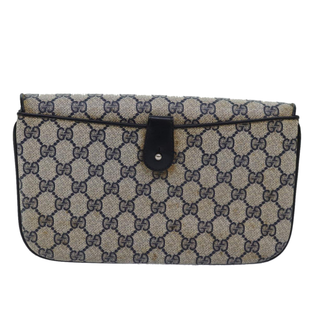 GUCCI GG Supreme Shoulder Bag PVC Leather Navy 004 106 0024 bs15229