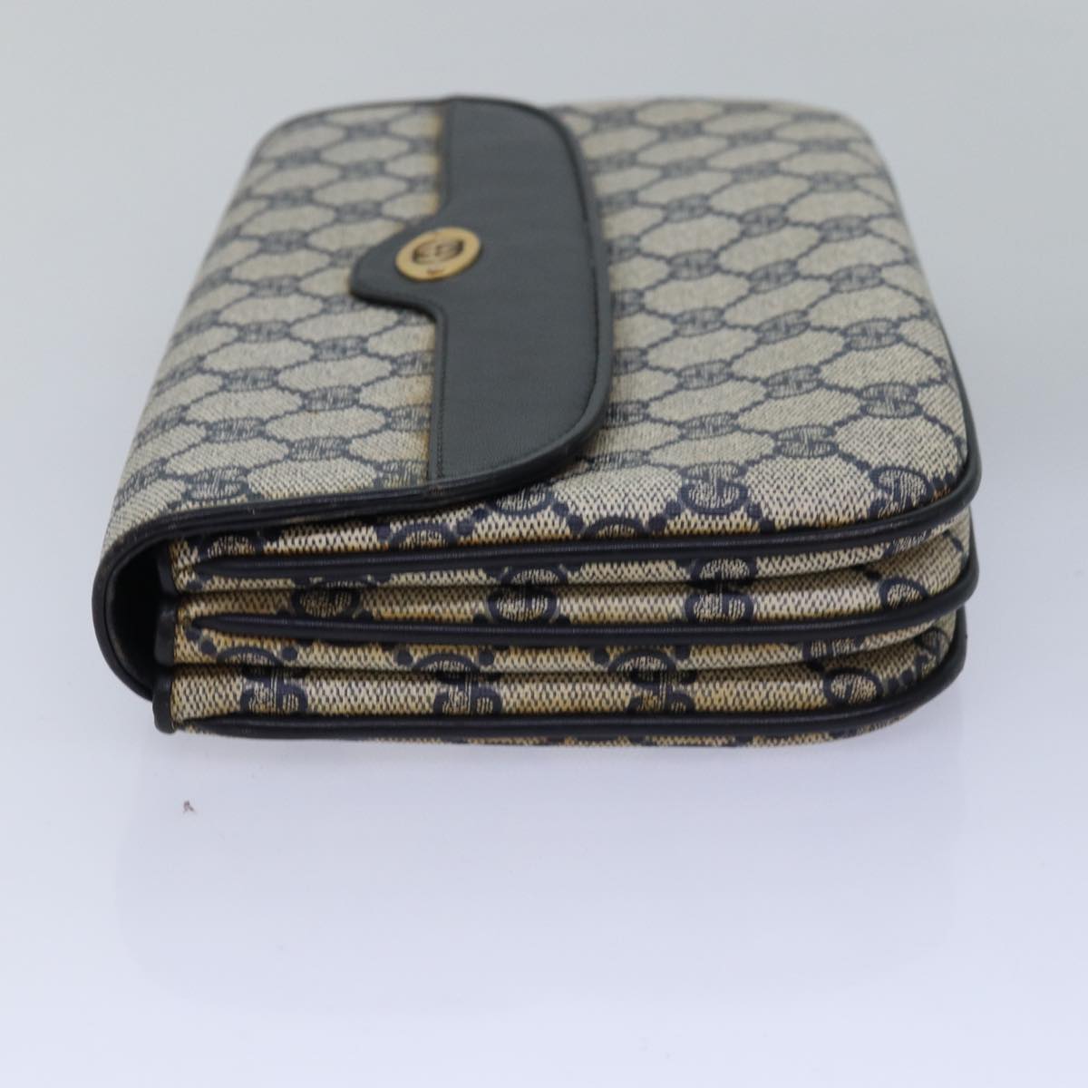 GUCCI GG Supreme Shoulder Bag PVC Leather Navy 004 106 0024 bs15229