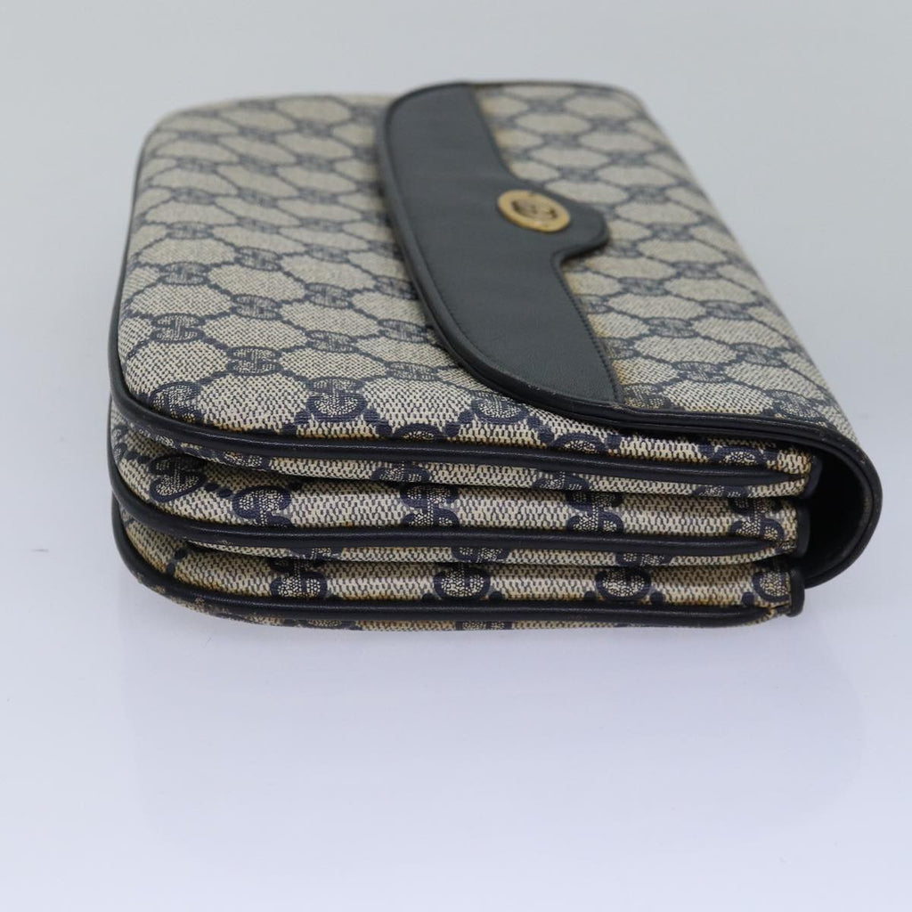 GUCCI GG Supreme Shoulder Bag PVC Leather Navy 004 106 0024 bs15229