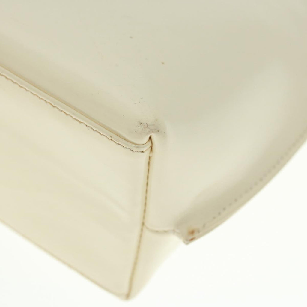 GUCCI Hand Bag Enamel White 001 3119 bs15230