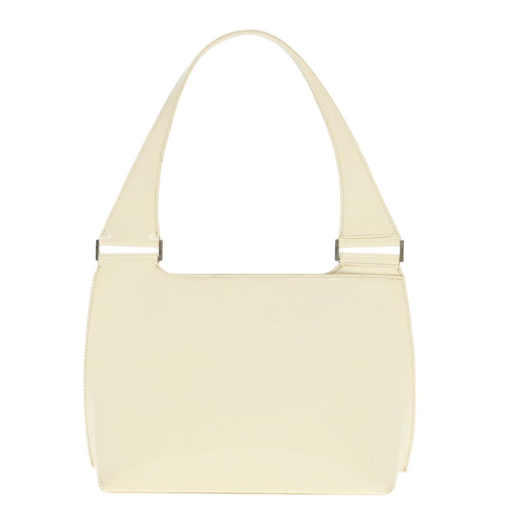 GUCCI Hand Bag Enamel White 001 3119 bs15230