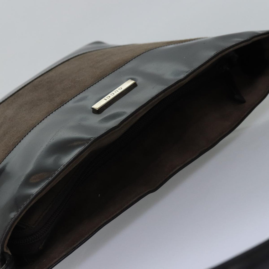 GUCCI Shoulder Bag Suede Brown 000 1448 0555 bs15233