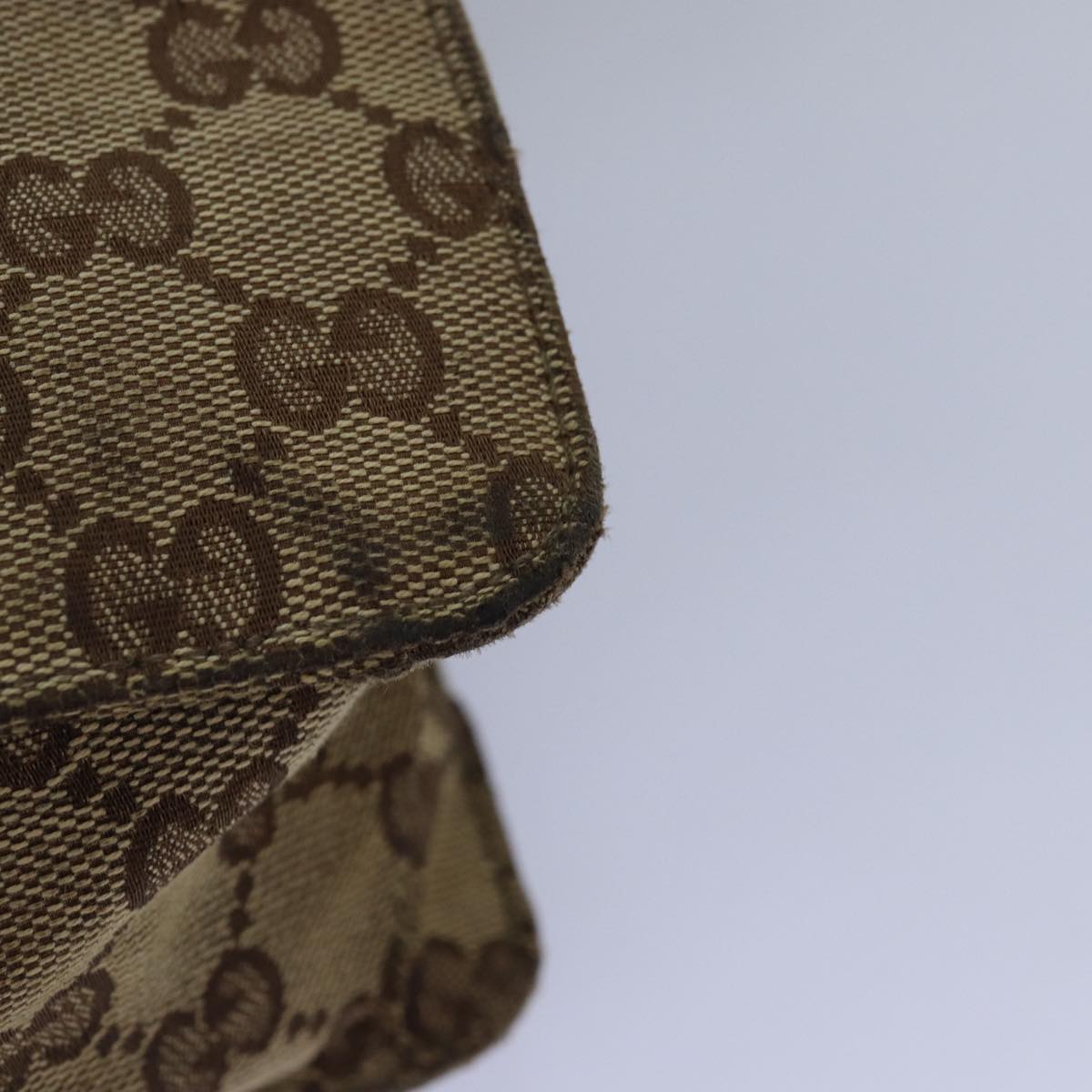 GUCCI GG Canvas Shoulder Bag Beige 120841 bs15248