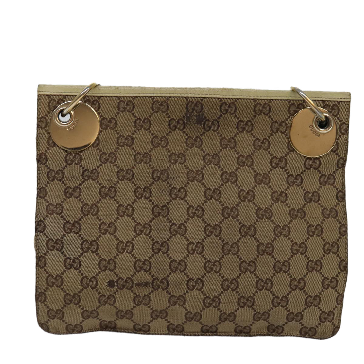 GUCCI GG Canvas Shoulder Bag Beige 120841 bs15248