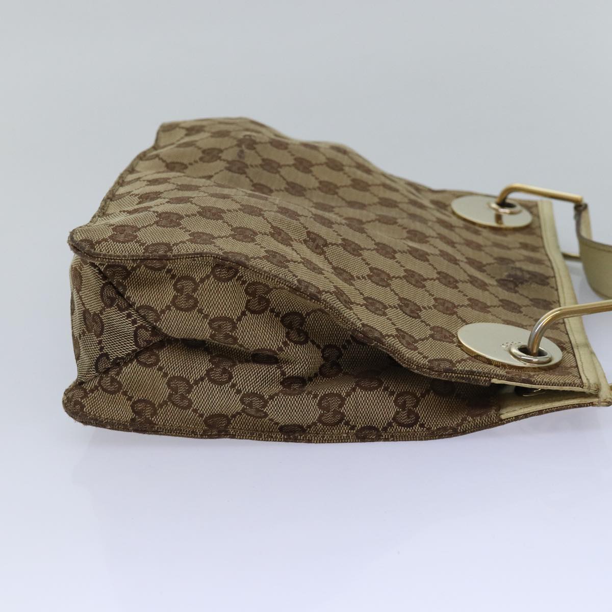 GUCCI GG Canvas Shoulder Bag Beige 120841 bs15248