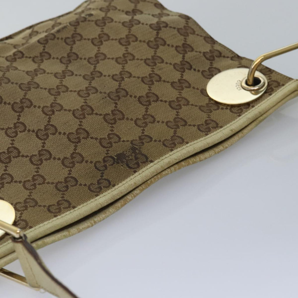 GUCCI GG Canvas Shoulder Bag Beige 120841 bs15248