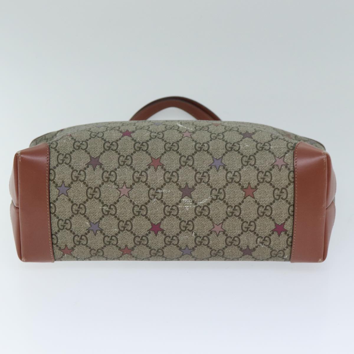 GUCCI GG Supreme Tote Bag PVC Leather Beige 309499 bs15250