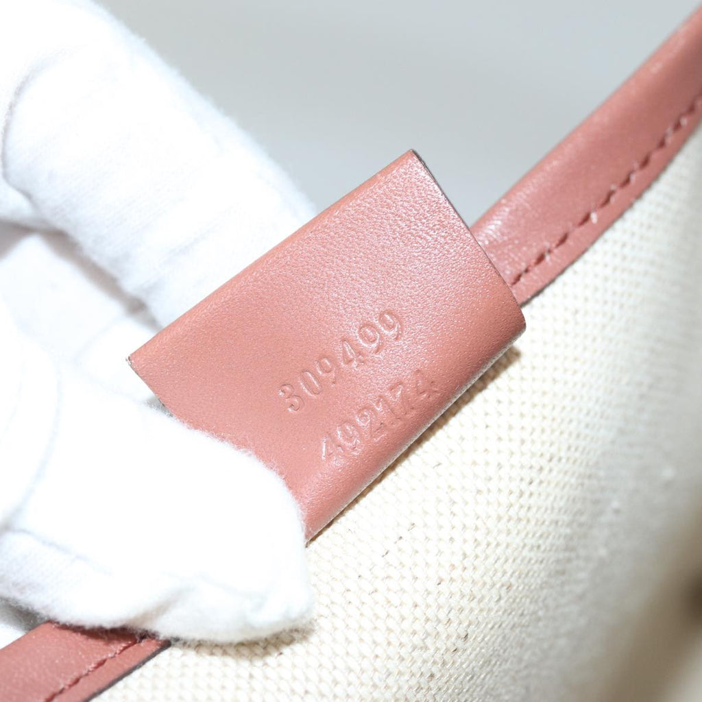 GUCCI GG Supreme Tote Bag PVC Leather Beige 309499 bs15250