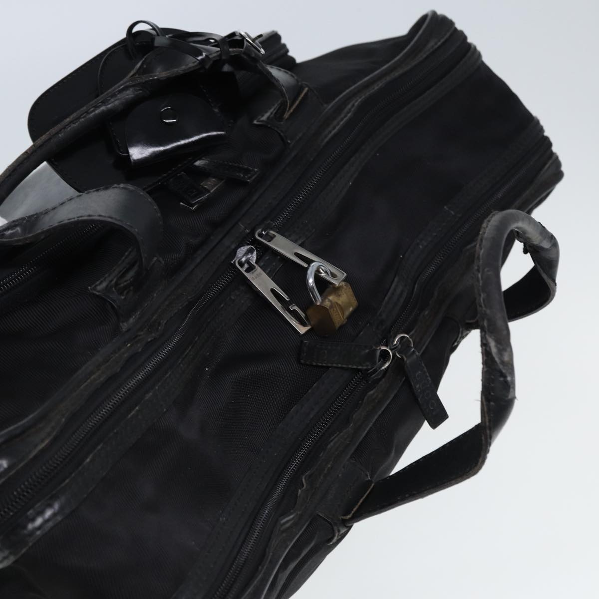 GUCCI Business Bag Nylon patent leather Black 010 1553 0302 10 bs15253