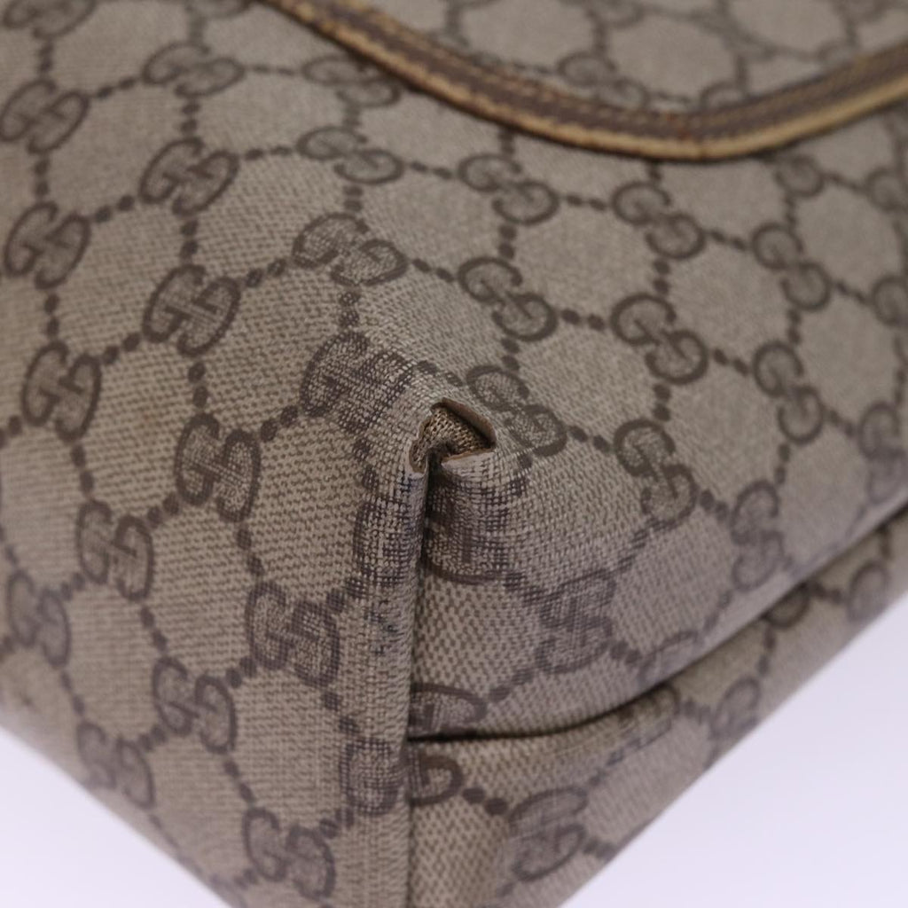 GUCCI GG Supreme Web Sherry Line Tote Bag PVC Black Red 39 02 003 bs15254