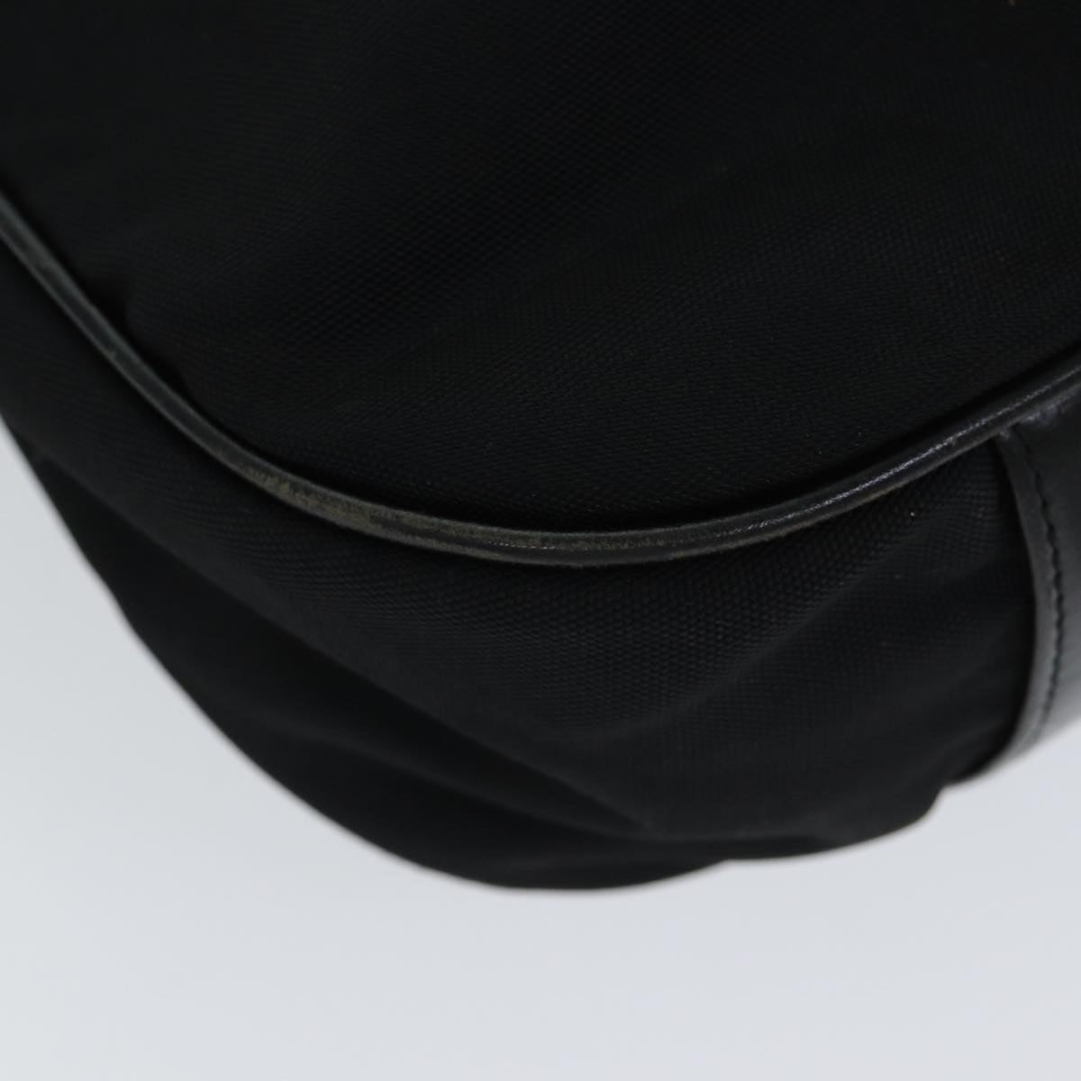 GUCCI Bamboo Hand Bag Nylon Black 001 1577 bs15256