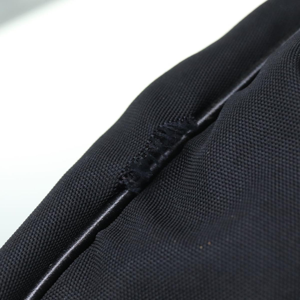 GUCCI Bamboo Hand Bag Nylon Black 001 1577 bs15256