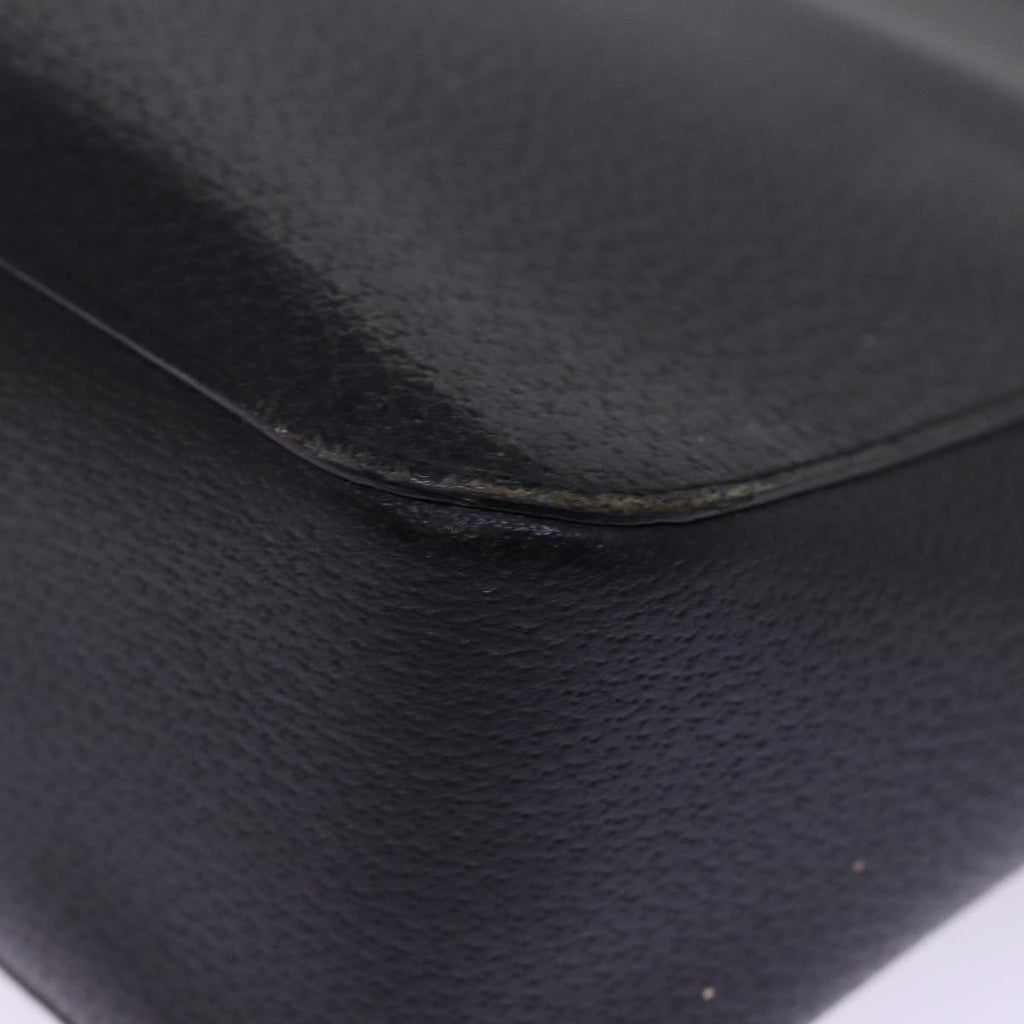GUCCI Bamboo Hand Bag Leather Black 002 1060 bs15259
