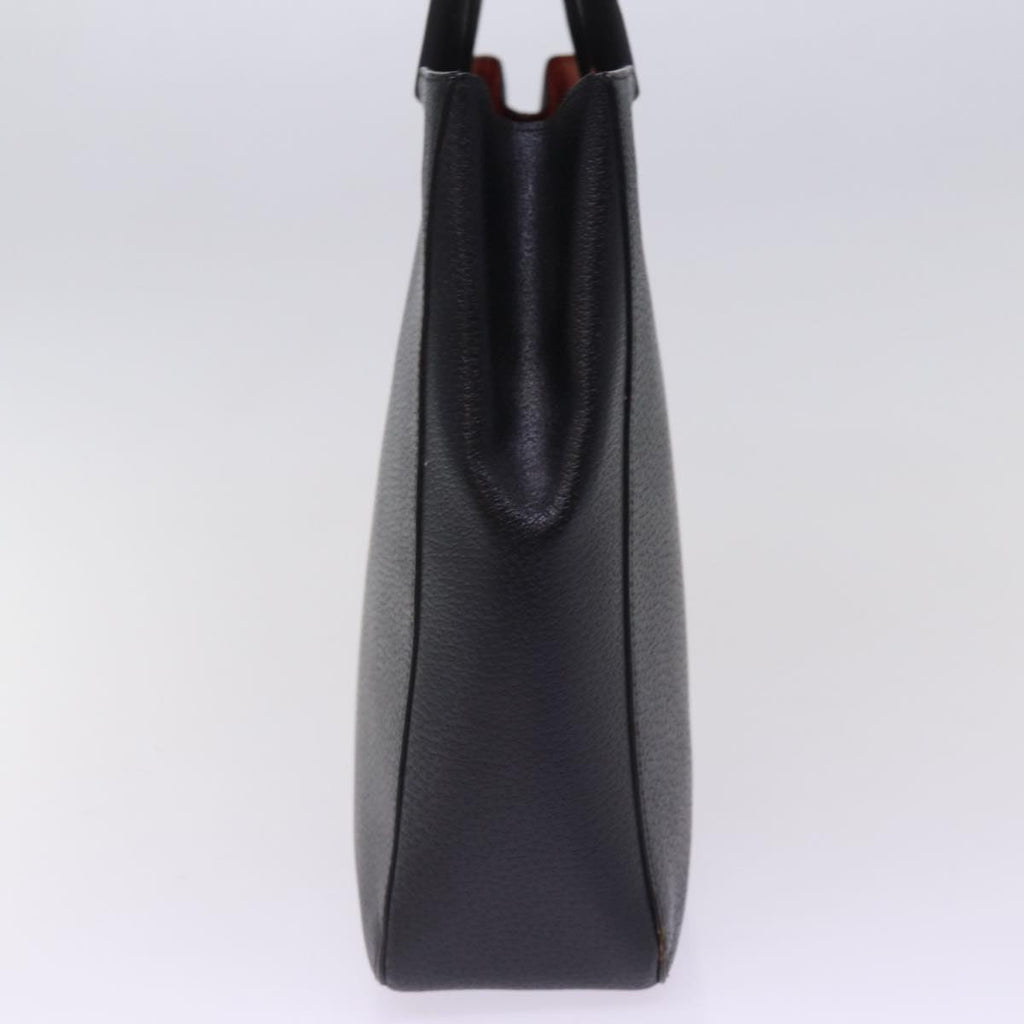 GUCCI Bamboo Hand Bag Leather Black 002 1060 bs15259