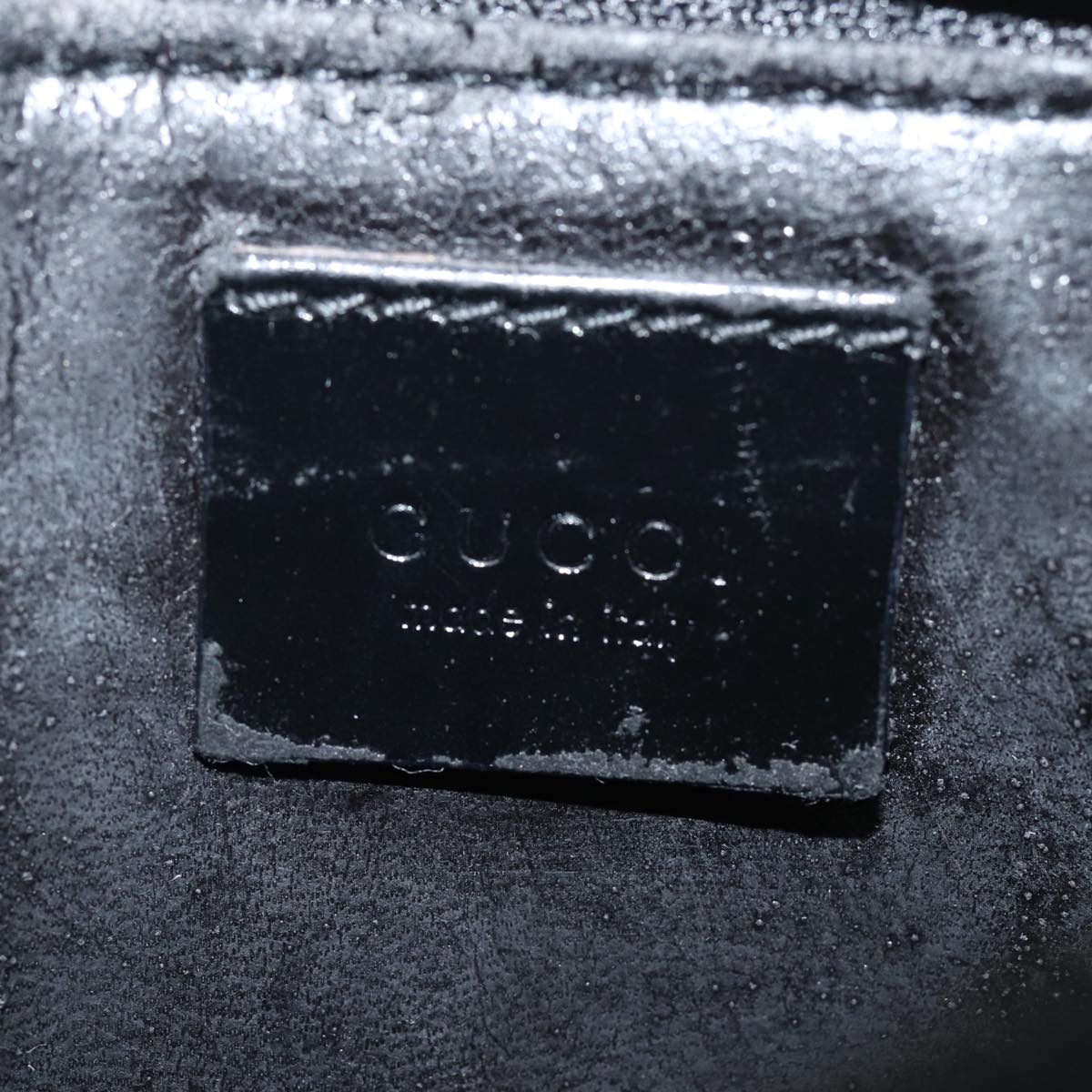 GUCCI Hand Bag Vinyl Black 001 2058 1883 bs15260