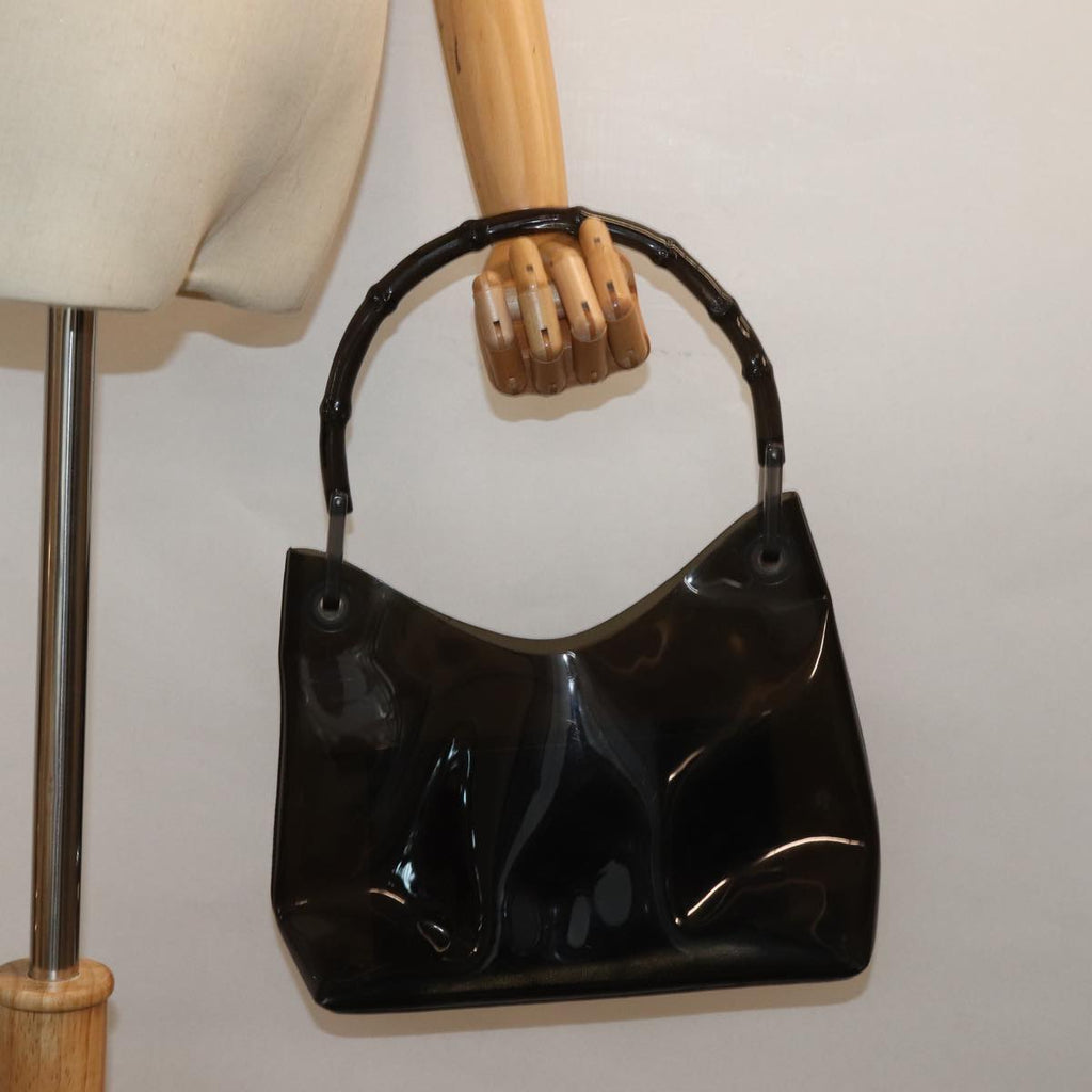 GUCCI Hand Bag Vinyl Black 001 2058 1883 bs15260