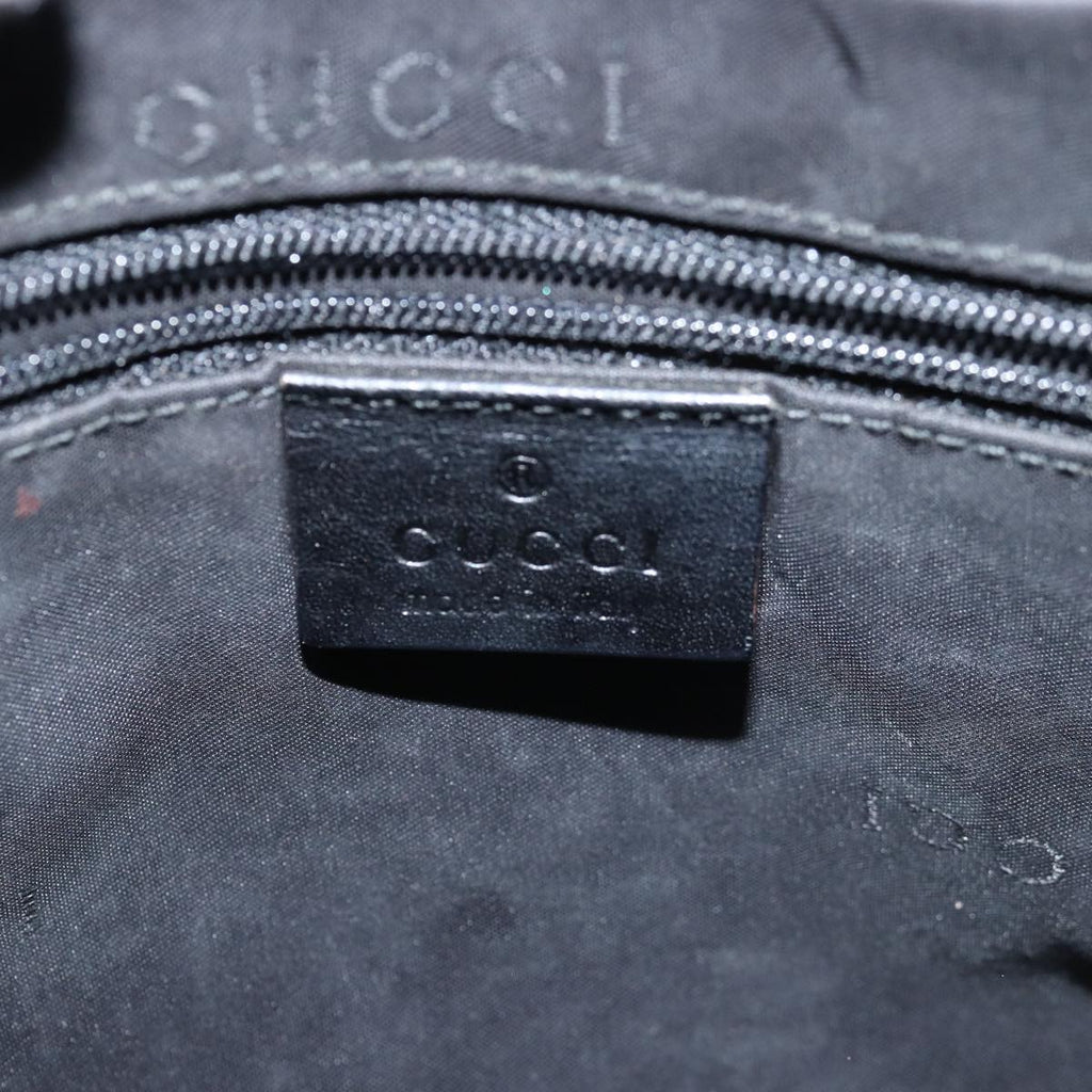 GUCCI Shoulder Bag Leather Black 001 3812 bs15261