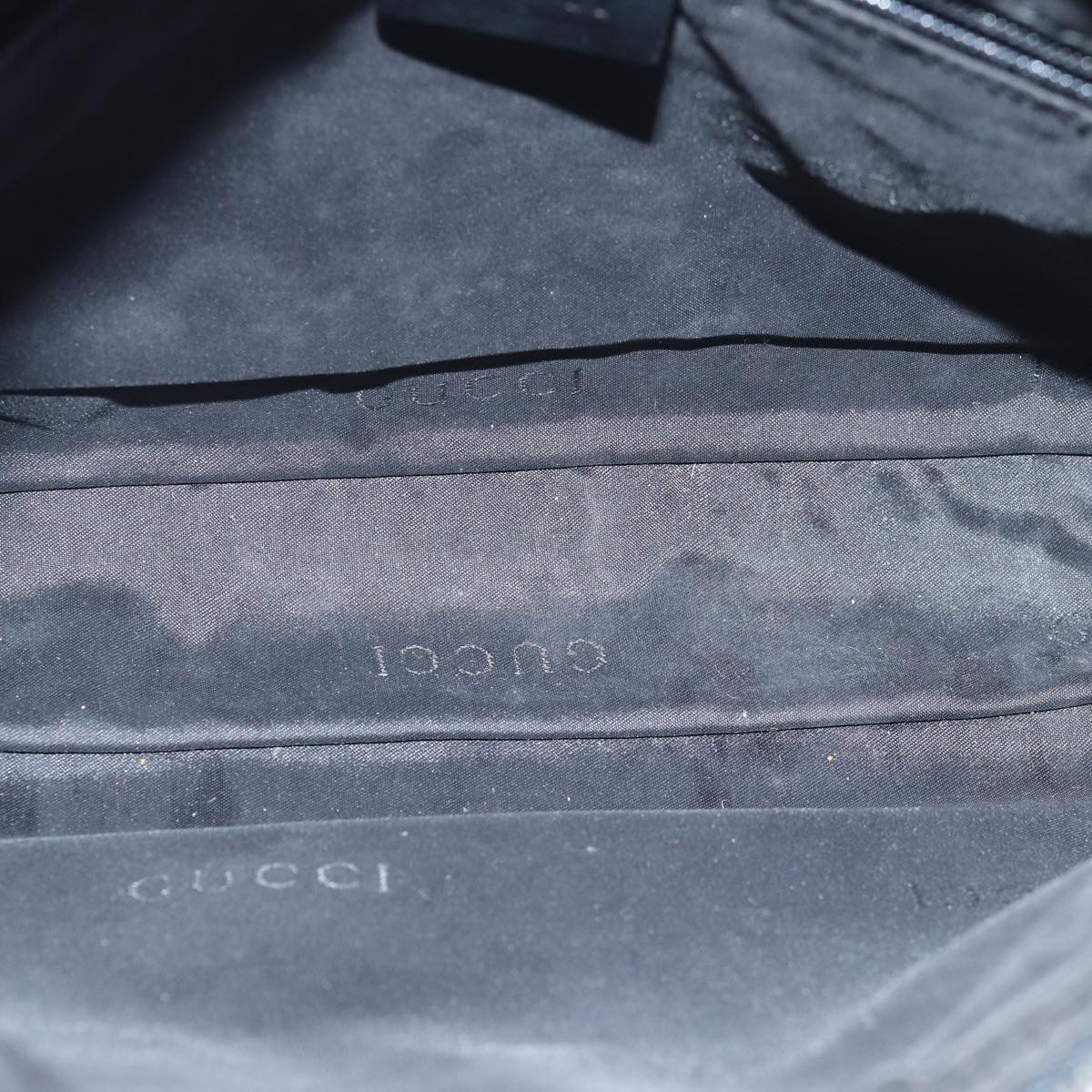 GUCCI Shoulder Bag Leather Black 001 3812 bs15261