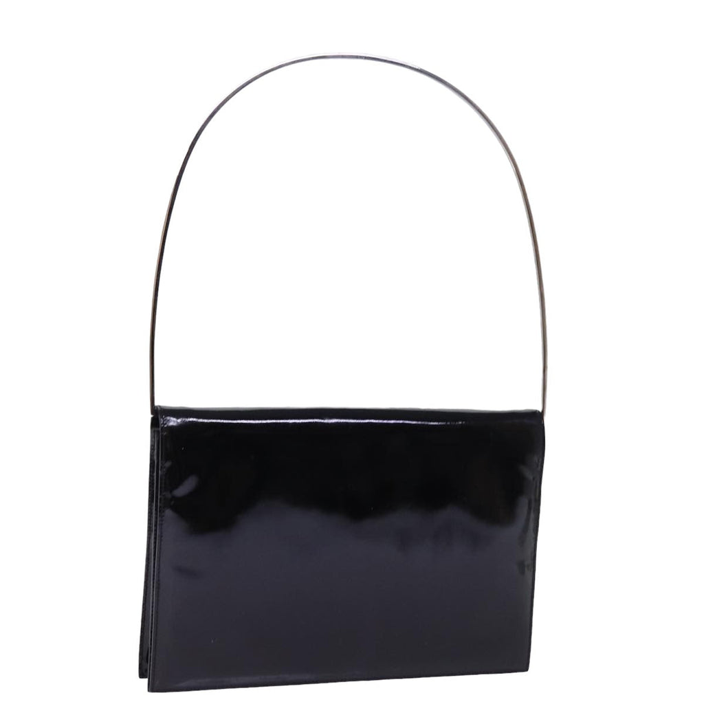 GUCCI Shoulder Bag Enamel Black bs15262