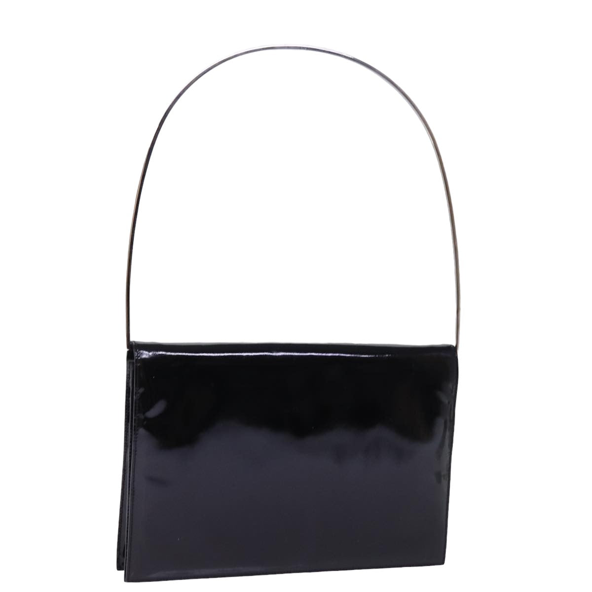 GUCCI Shoulder Bag Enamel Black bs15262